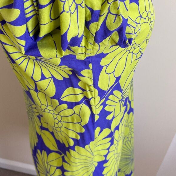 Boden Green Floral Beach‎ Coverup Dress Size 4 - Picture 7 of 9